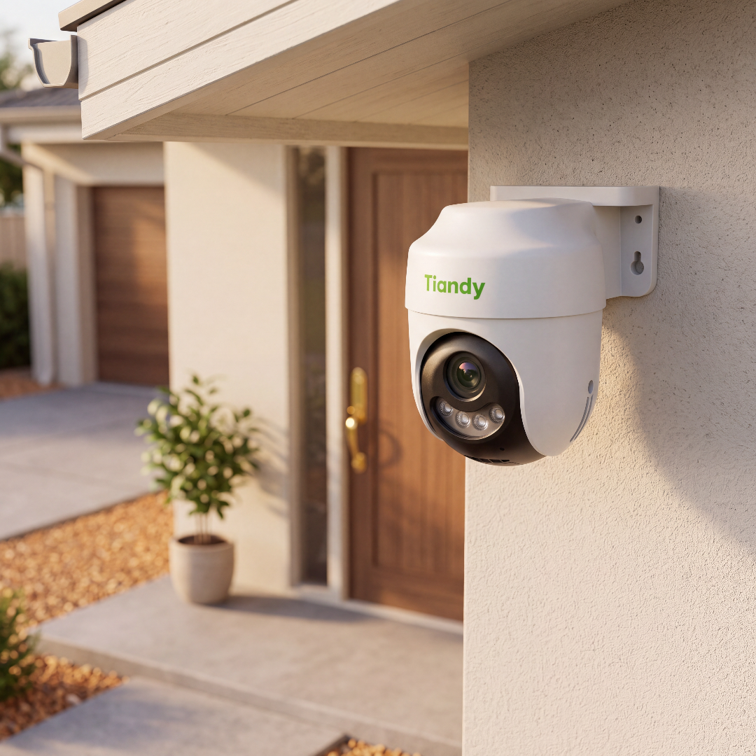 Cámara WiFi Exterior 3MP a Color de Noche — Sin Cables de Datos, Fácil Instalación
