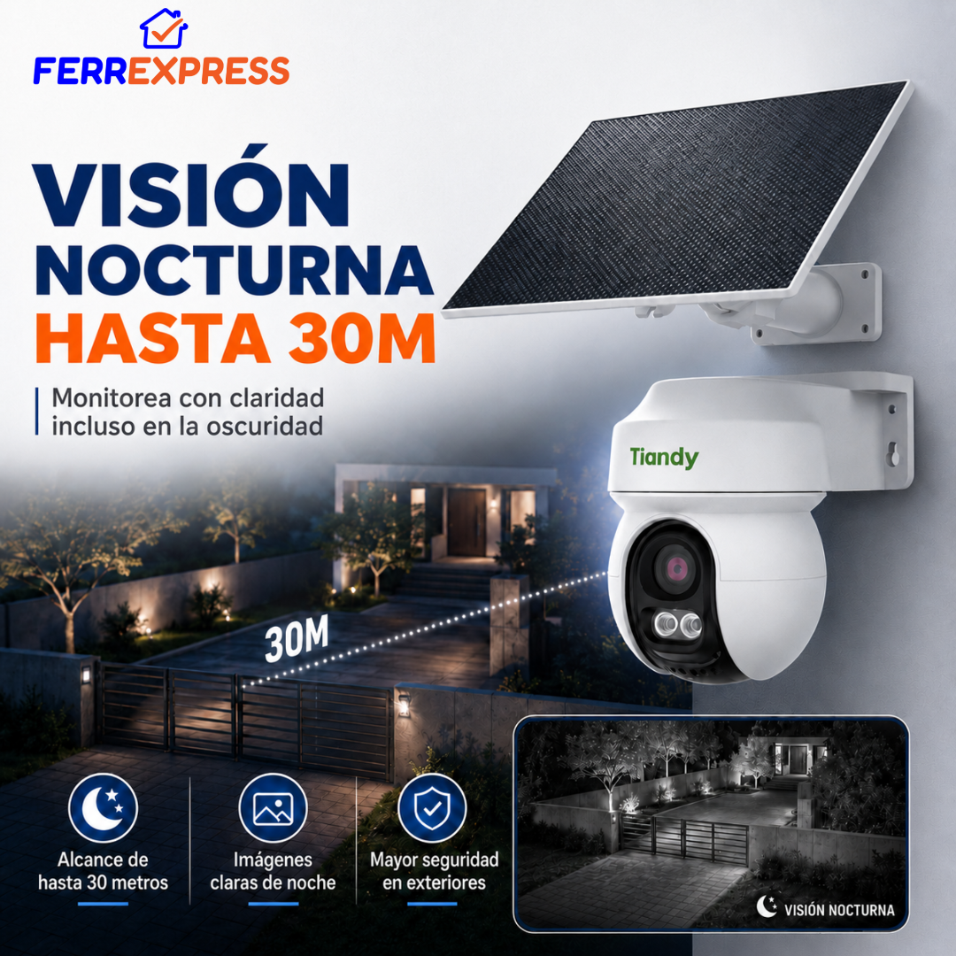 Cámara Solar WiFi que No Necesita Cables ni Enchufe — Sigue el Movimiento y Ve a Color de Noche