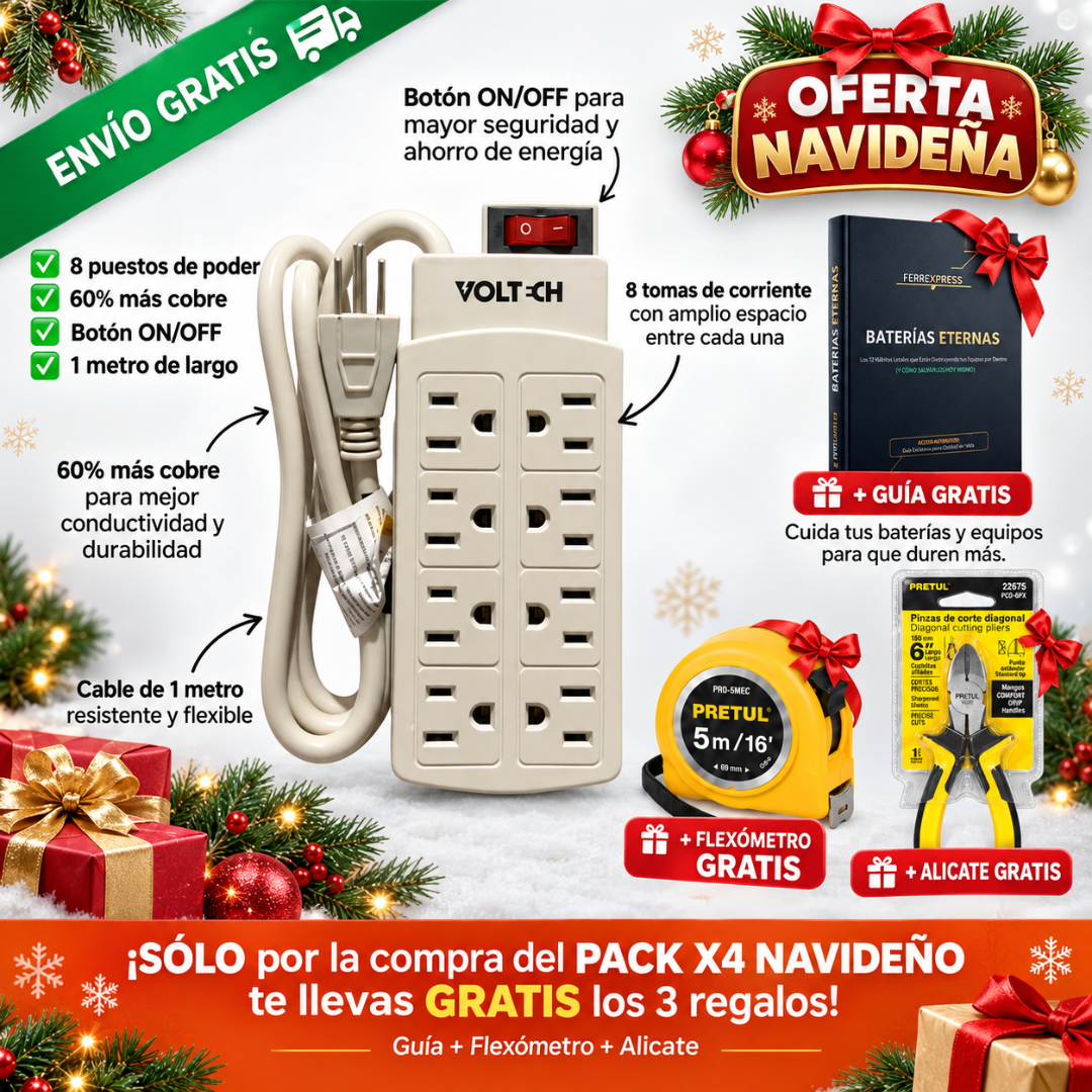 VOLTECH - Extensión Premium Oferta Navideña