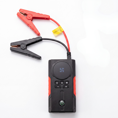 Arrancador 4 en 1: Batería, Aire, Luz y Power Bank en tu Baúl