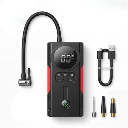Arrancador 4 en 1: Batería, Aire, Luz y Power Bank en tu Baúl
