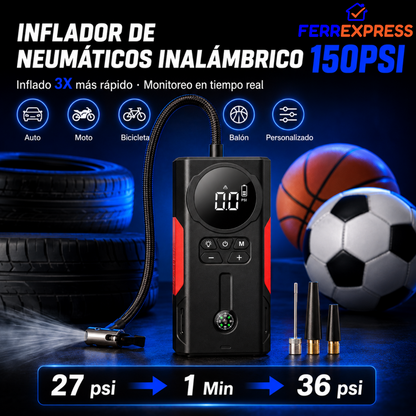 Arrancador 4 en 1: Batería, Aire, Luz y Power Bank en tu Baúl