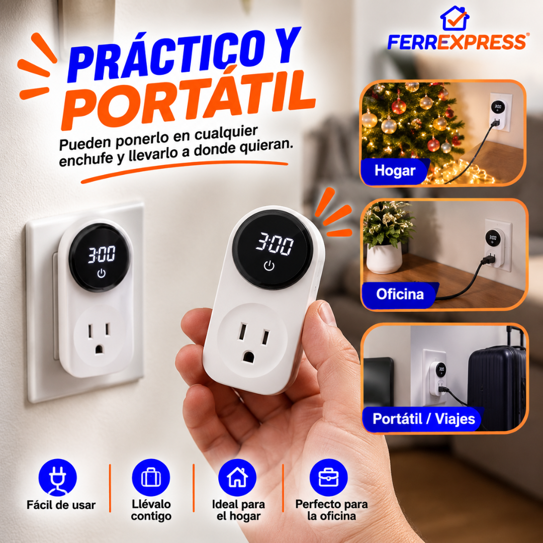 Toma Inalámbrico con Temporizador: Programa tus equipos para dejar de cargar
