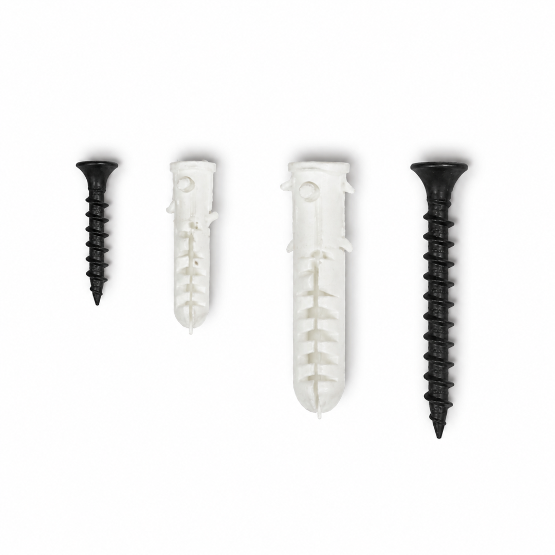 Kit 100 Tornillos y 100 Chazos Estándar 1/4" y 5/16"