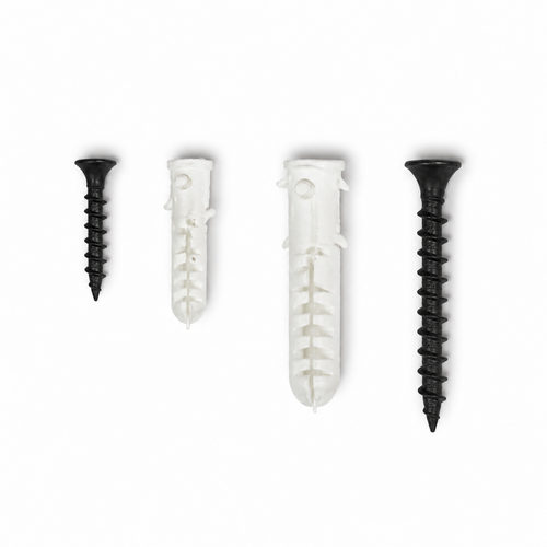 Kit 100 Tornillos y 100 Chazos Estándar 1/4" y 5/16"