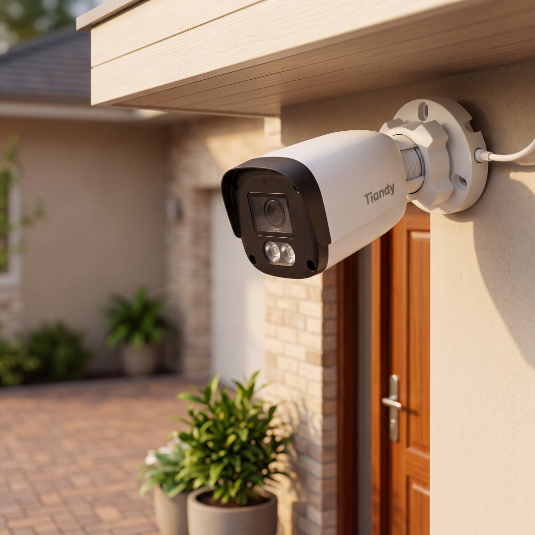 Cámara de Seguridad 2MP Exterior con Visión Nocturna — Resistente a la Lluvia